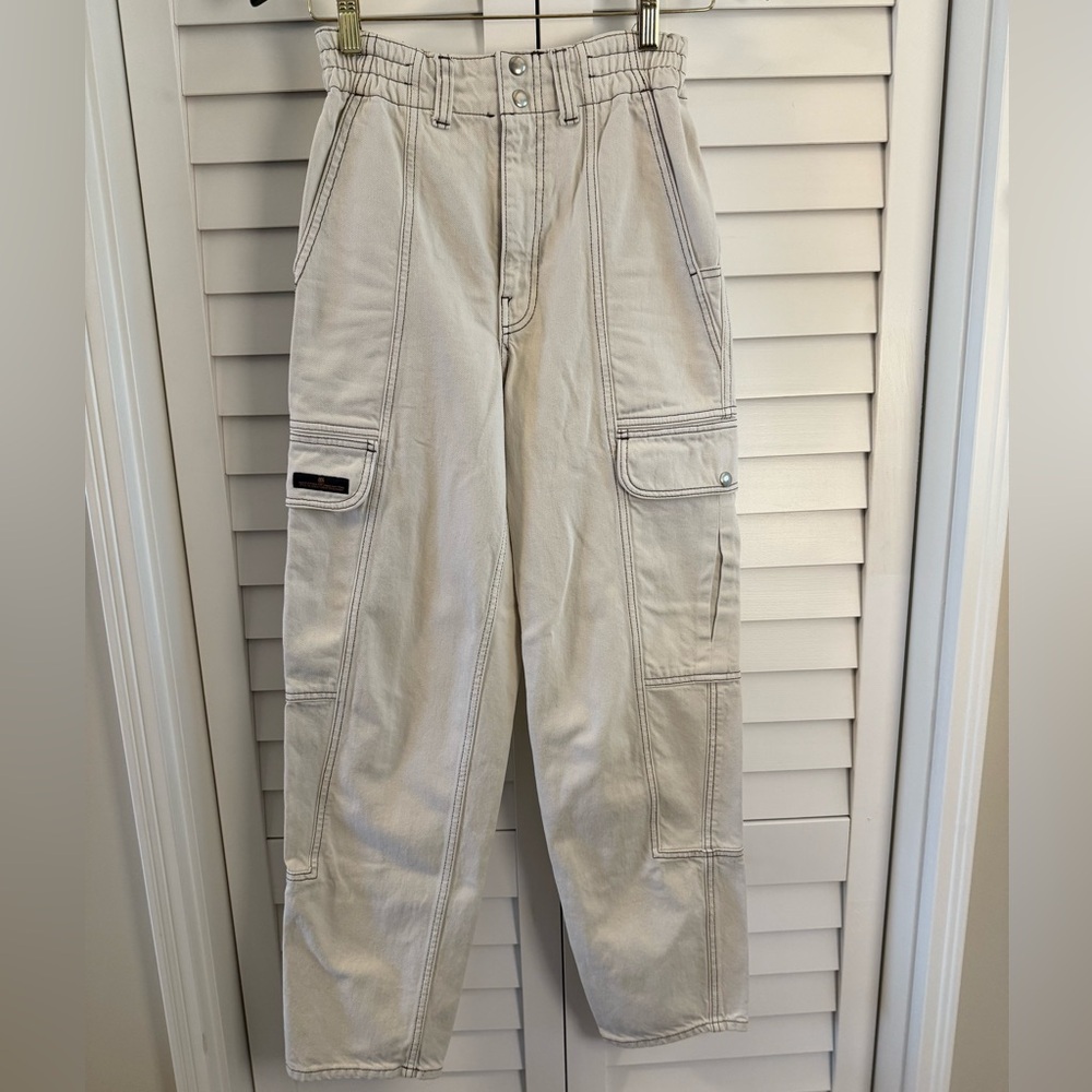 BDG Women’s Off White Relaxed Skate Jean Size 24 - Picture 4 of 10